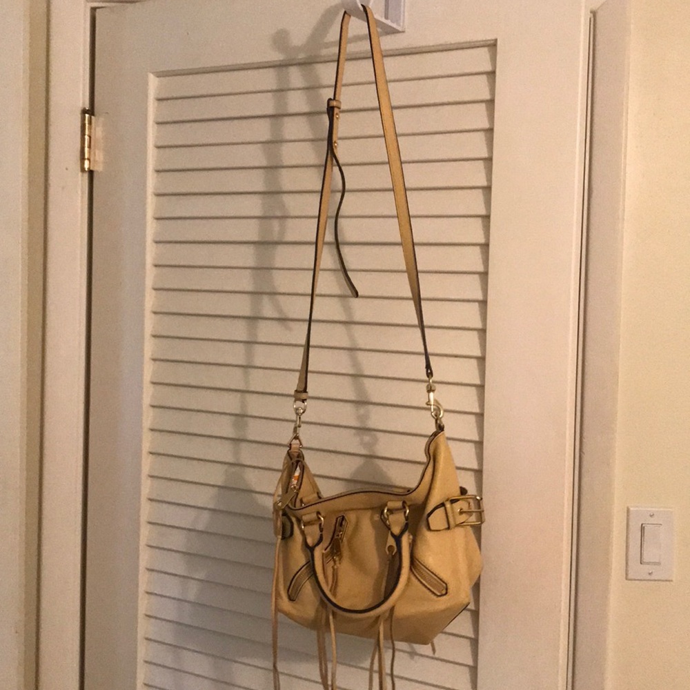 Rebecca Minkoff camel moto bag